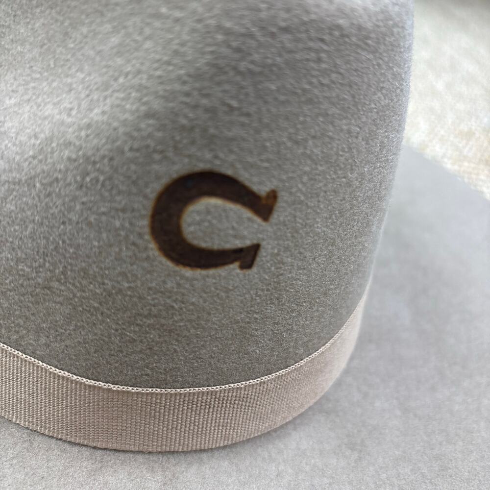 🤠 Charlie 1 Horse Highway Felt Hat | Size S | Mushroom | Wool Blend📏 Size S - Picture 4 of 7